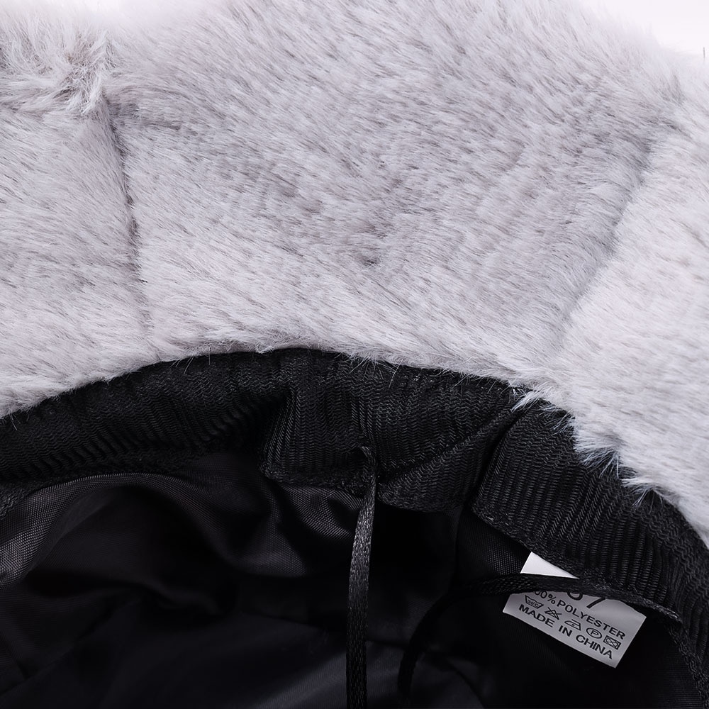 1 Nón Tai Bèo Lông Xù Mềm Mại Ấm Áp Thời Trang Dành Cho Nữ