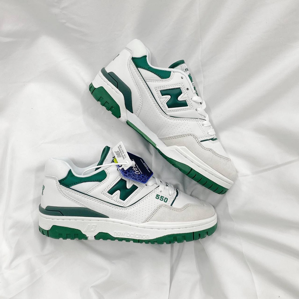 Giày Thao SNEAKER, Siêu Bền, Siêu Cá Tính New Ba.lance 550_ XANH LÁ  Hàng SC, Bản Trung Quốc