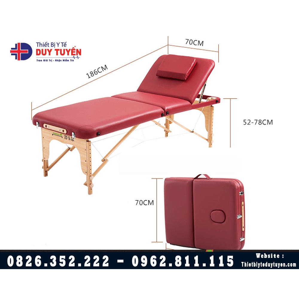 Giường massage tại nhà gấp gọn tiện lợi - Tải trọng 250kg hàng nhập khẩu - Giường phun xăm