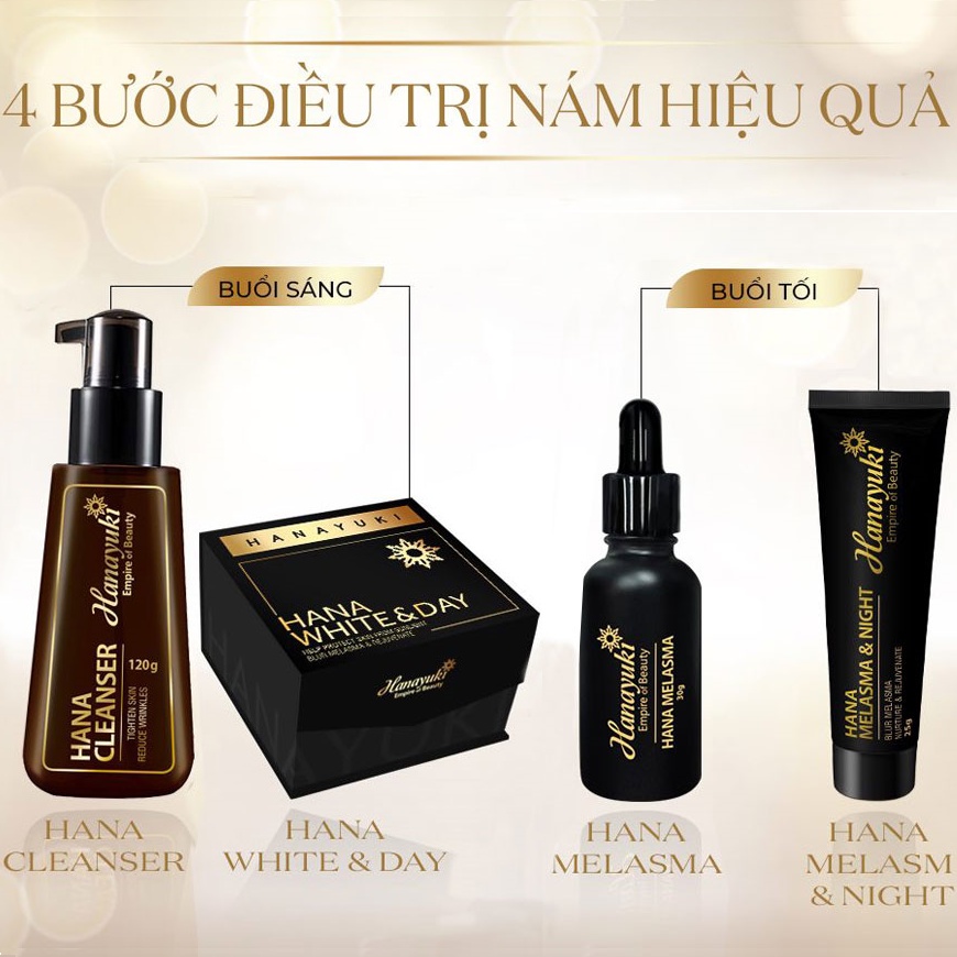 Serum Nám Hanayuki, Serum Giảm Thâm Nám Dưỡng Trắng Da Hanayuki Chính Hãng