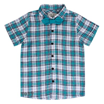 Sơ Mi Caro Linen Tay Ngắn AL5449 (màu ngẫu nhiên)