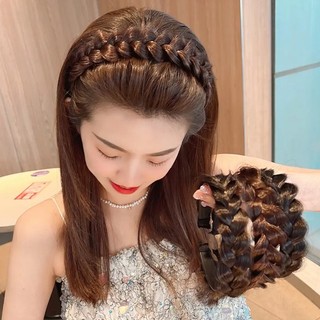 Băng đô cài tóc dạng bím, bờm tóc giả bờm bím tóc tết rối phong cách Hàn Quốc