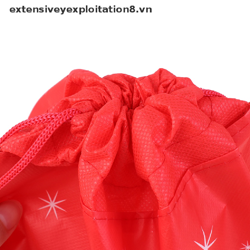 Ba Lô Dây Rút Vải Không Dệt Hình Ông Già Noel