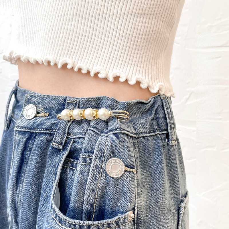 Ghim cài áo đính đá và ngọc trai nhân tạo thời trang sang trọng cho nữ