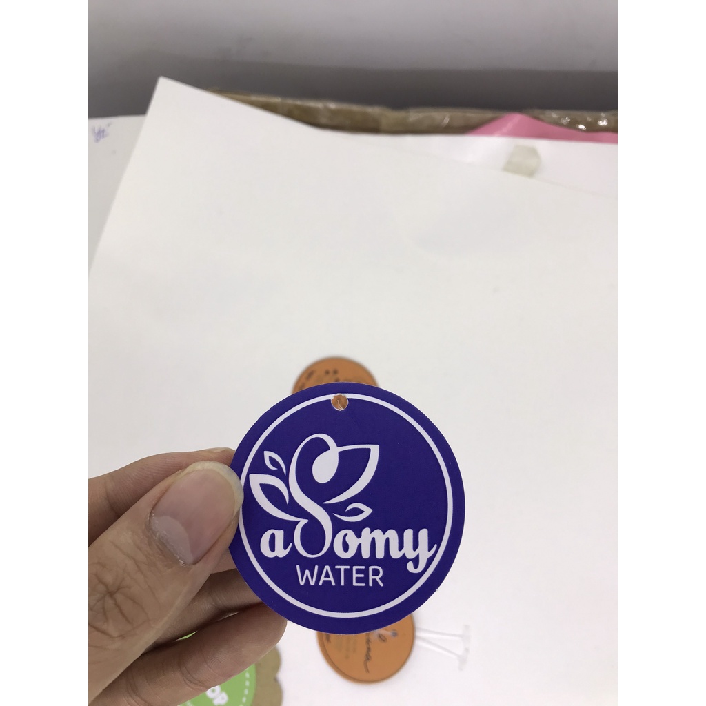 IN THEO YÊU CẦU, Tag trái tim, đám mây, bo góc, vát góc, tròn các kích thước giá chỉ từ 249k/500 cái