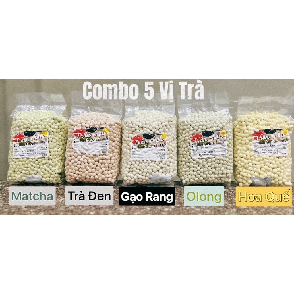 Trân châu 5 vị Trà  combo 5kg