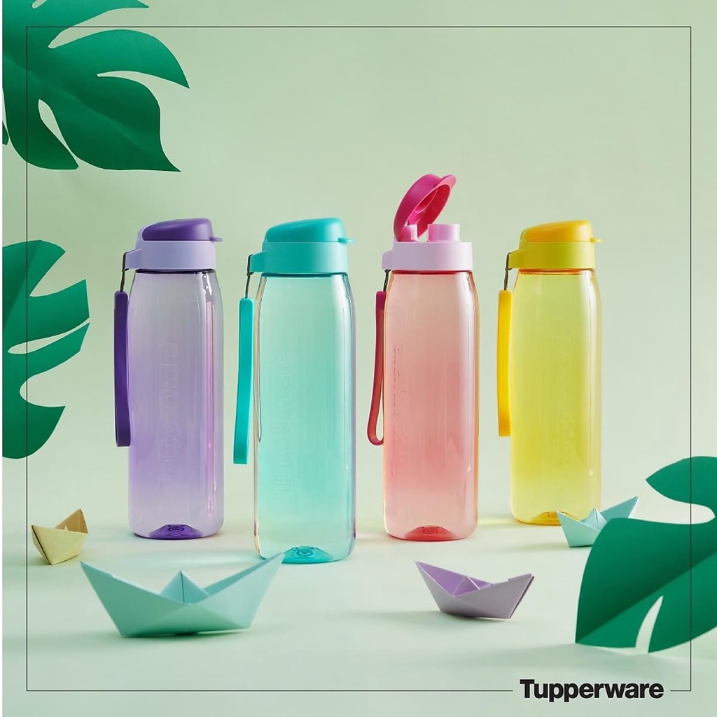 Bình nước thân trong đựng được nước sôi Tupperware 750ml  Lohas chất liệu nhựa nguyên sinh cao cấp an toàn sức khỏe