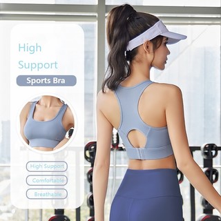  Áo ngực thể thao chất liệu khô nhanh thoáng khí có đệm chống sốc thoải mái cho nữ