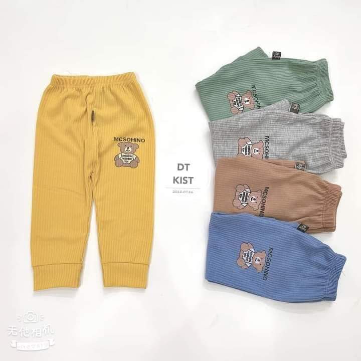 Quần dài chục len tăm chất len tăm thu đông cho bé trai và bé gái từ sơ sinh đến 15kg - N7KIDS