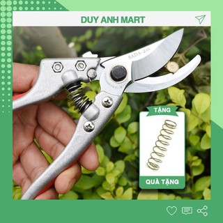 Kéo cắt cành, tỉa cành cây SADA 210 lưỡi sắc bén Nhật Bản tặng kèm lò xo Duy Anh