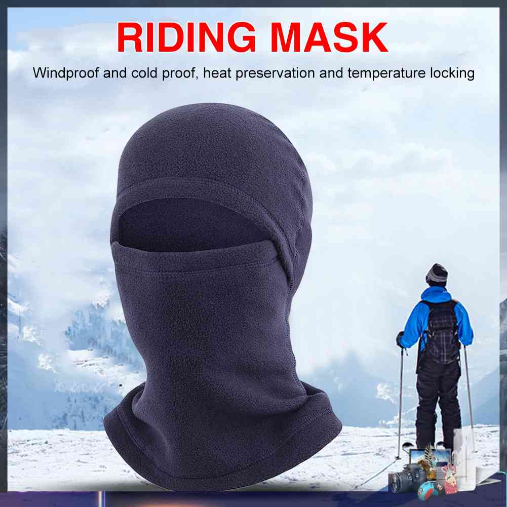 Mũ Balaclava Bằng Lông Cừu Giữ Nhiệt Thoải Mái Dùng Khi Đạp Xe / Trượt Tuyết