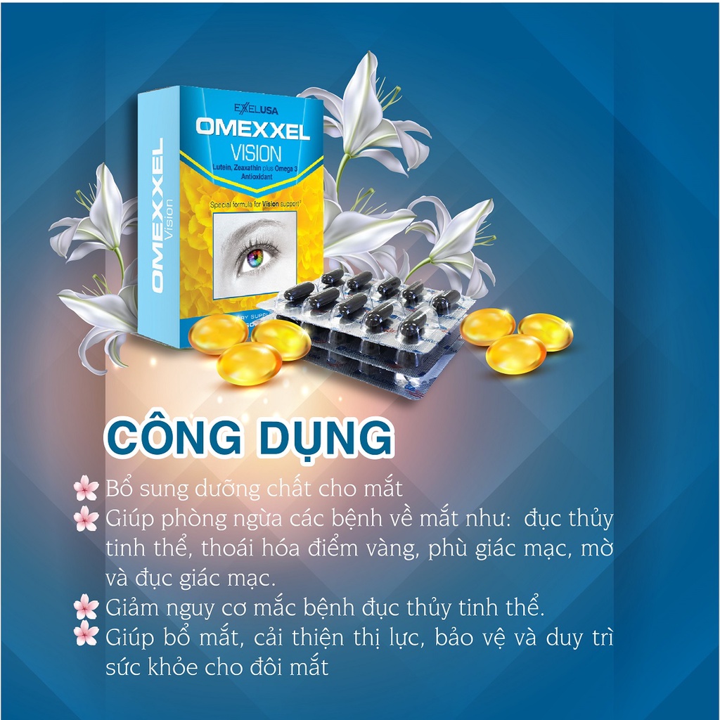 Viên uống bổ mắt Omexxel Vision 30 viên/ hộp