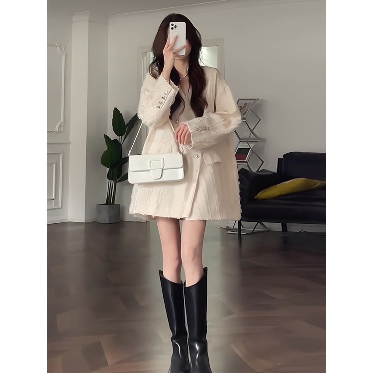 Áo Khoác Suit Dài Tay Thời Trang Xuân Thu 2022 Dành Cho Nữ