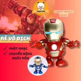Đồ chơi robot ironman dance hero, có đèn, có nhạc nhún nhảy vui nhộn.