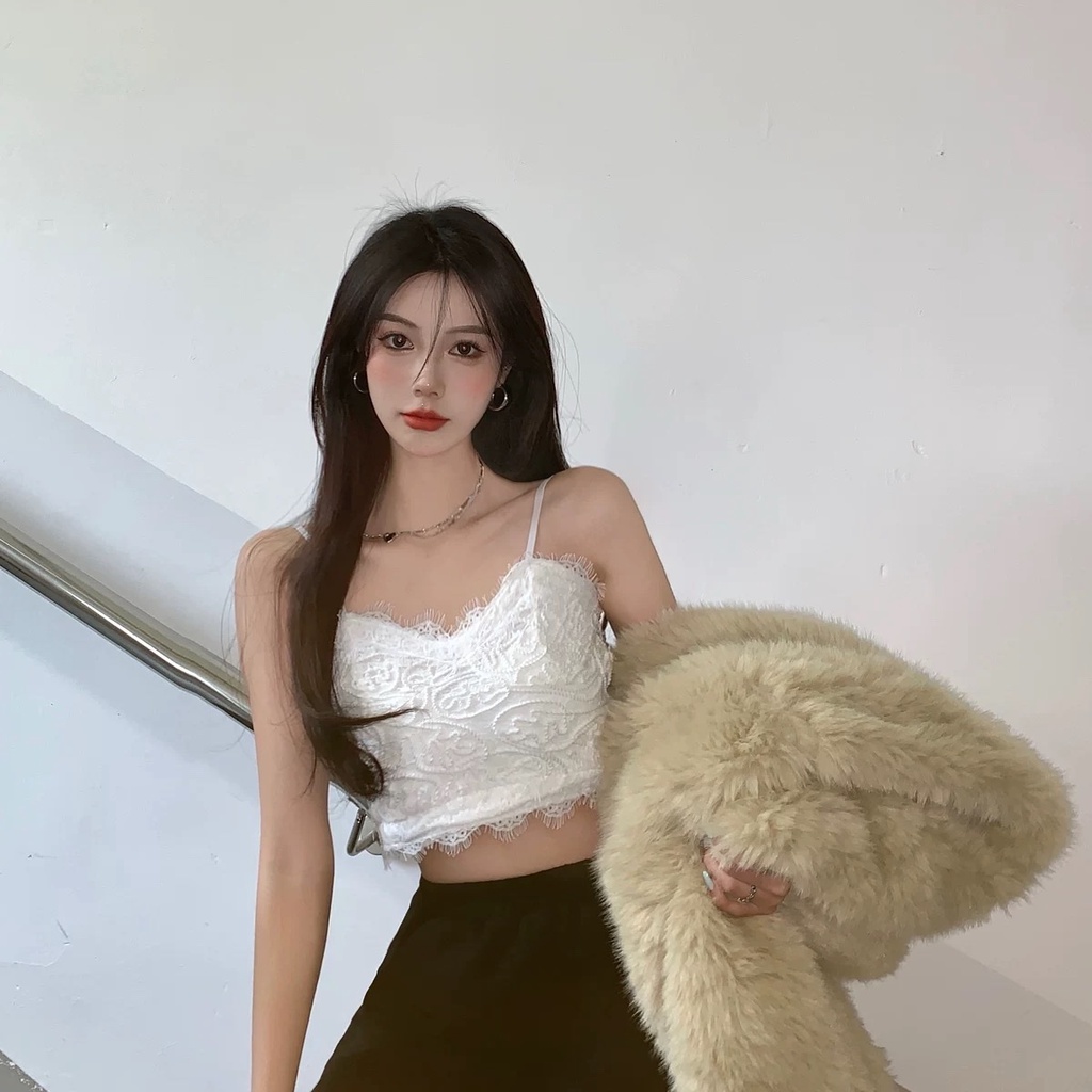 Áo bra ren nổi xoắn thừng mềm nhẹ có lưng thun bigsize dáng croptop mix gì cũng xinh màu đen trắng hanaba BR1