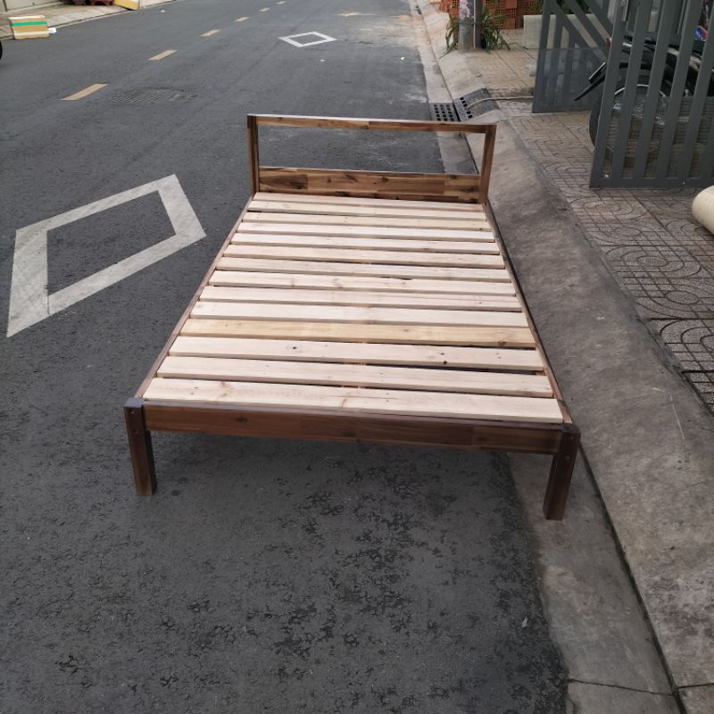 Giường ngủ cho em bé - giường ngủ gỗ tự nhiên, kích thước ngang 100cm, 120cm, 140cm, dài 2m.