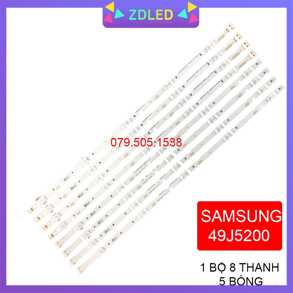 Thanh LED Tivi samsung 49J5200 / 49J5000/ 49M5000A / 49M5300A - 1 bộ 8 thanh 4A+4B - LED MỚI 100% n