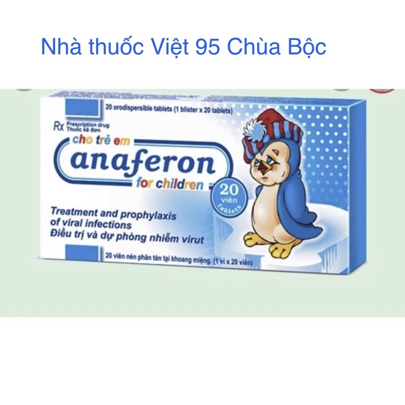 Thực Phẩm Chức Năng ANAFERON Dạng Viên - Tăng Cường Sức Khỏe Cho Bé ( 1 Hộp 20 Viên)hàng nhập khẩu.