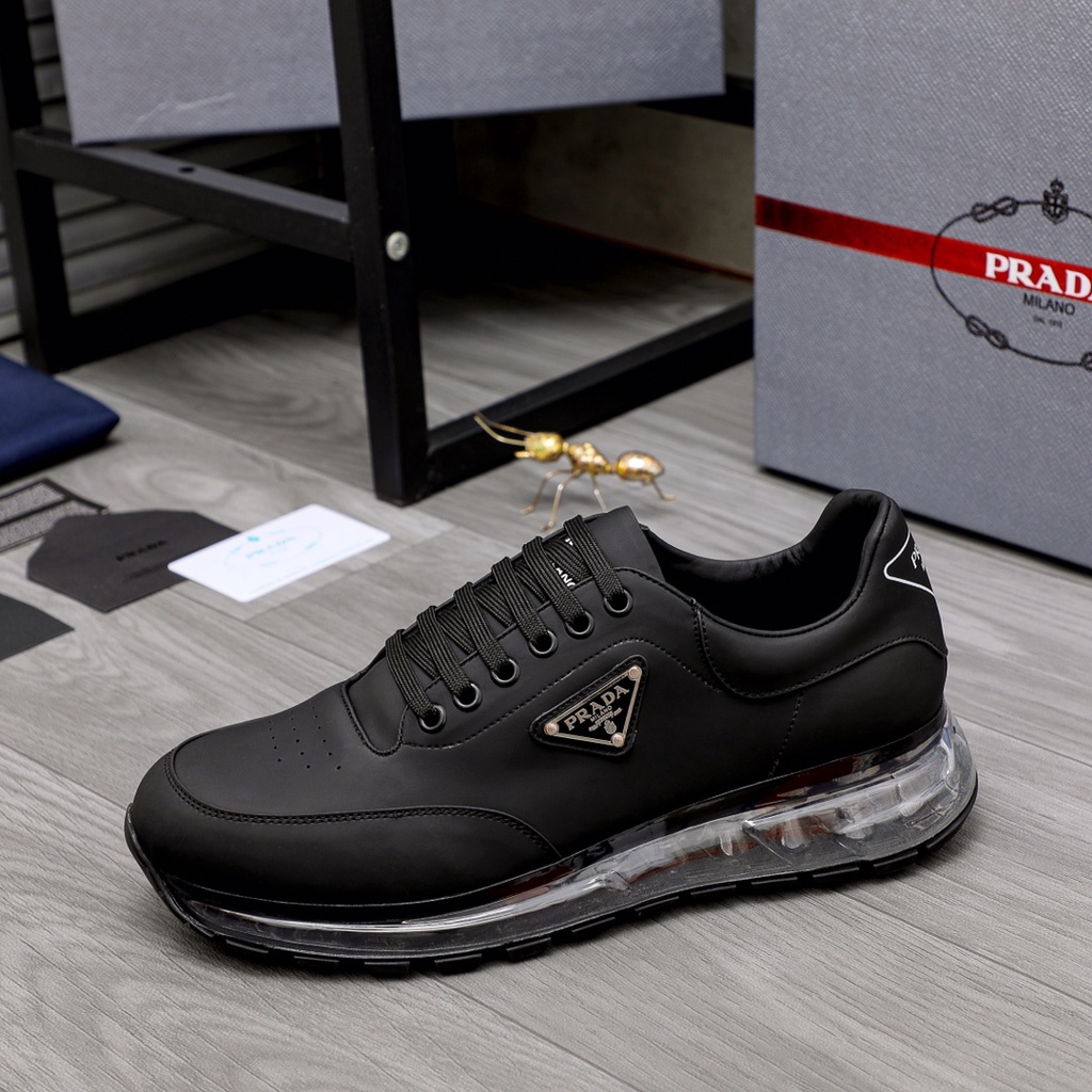 Giày thể thao da thật thời trang nam cao cấp Prada sành điệu, thanh lịch và năng động