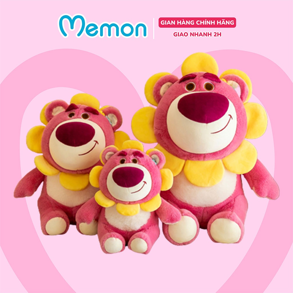 Gấu Bông Lotso Huggin Bear Mặt Hoa Cao Cấp Memon