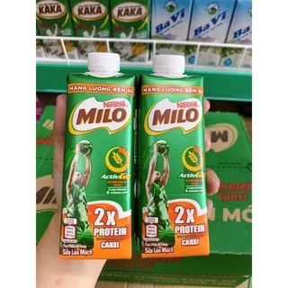 Sữa Milo nắp vặn x2 canxi lúa mạch hộp 210ml