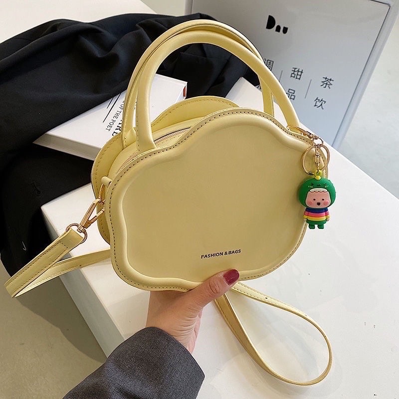 Túi xách nữ màu pastel kiểu dáng hình đám mây xinh xắn