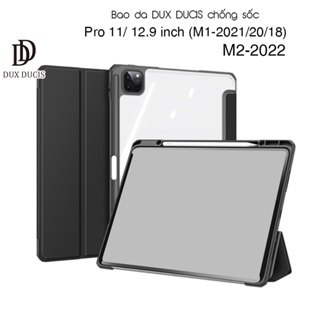 [Hỏa Tốc HCM] Bao da DUX DUCIS iPad Pro 11/12.9 inch (M2-2022/M1-2021/2020/2018) (TOBY SERIES) - Có Khay Bút - Đen