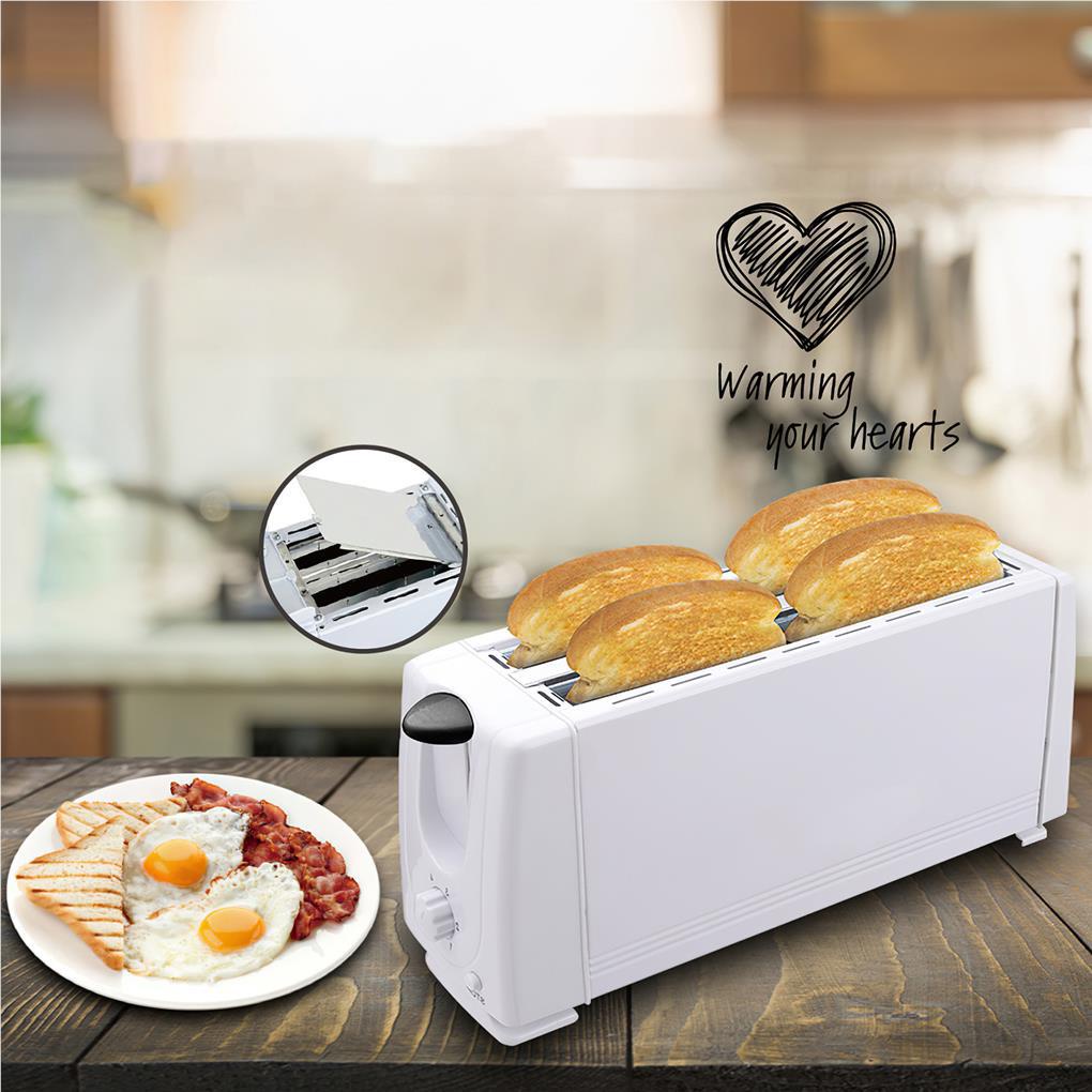 Máy Nướng Bánh Mì 4 Ngăn 1200W 6 Cấp Độ Chuyên Dụng