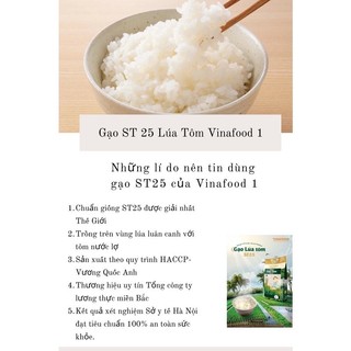 (Sẵn) Gạo ST25 lúa tôm hàng chuẩn xuất khẩu