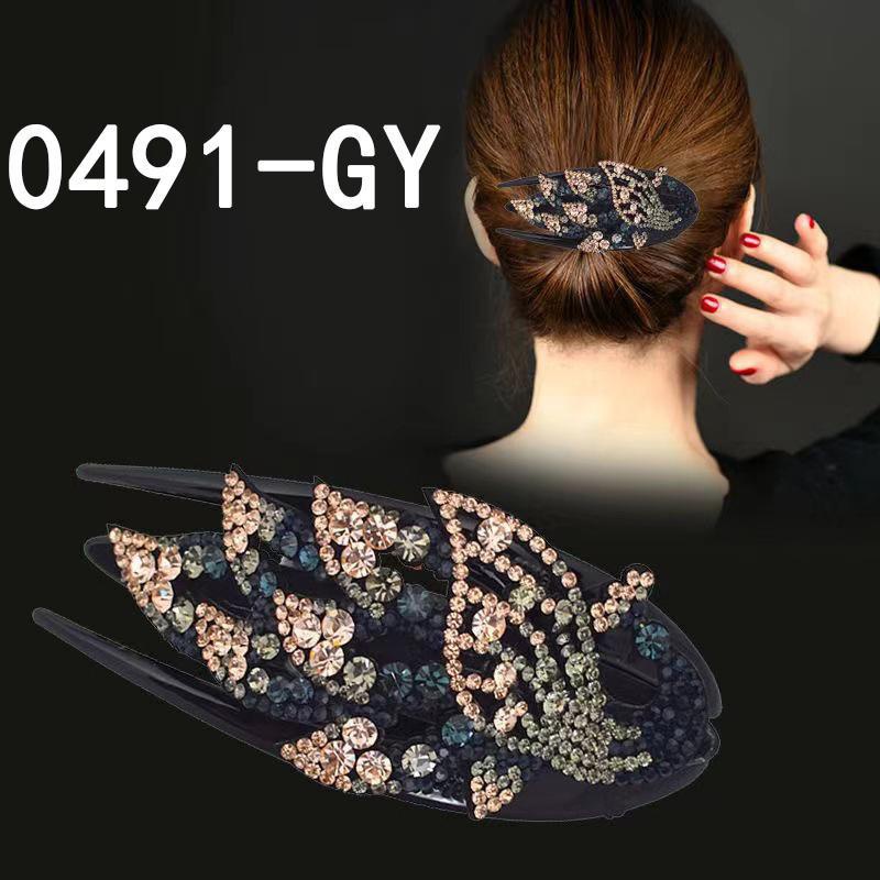 Kẹp Tóc Hình Con Công Đính Đá Thời Trang