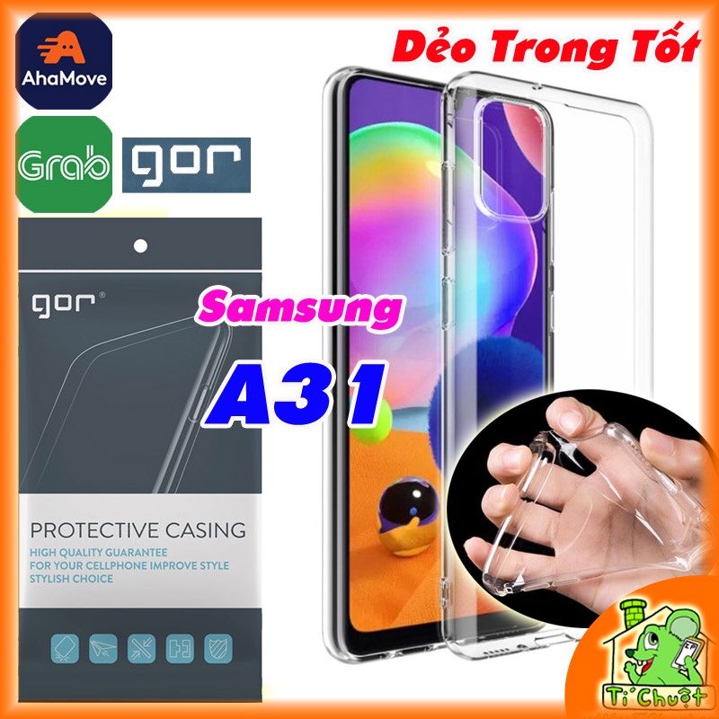 [Chính Hãng GOR-Ảnh Thật] Ốp lưng Samsung A31 Silicon Dẻo Trong Suốt