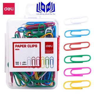 Ghim vòng màu/ ghim gài/ ghim cài deli e0024 - 29mm 100c/hộp
