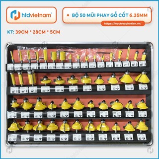 Bộ Mũi Phay Gỗ - Mũi Soi Gỗ, Điêu khắc họa tiết, cắt cạnh, tạo viền hoa văn đẹp mắt