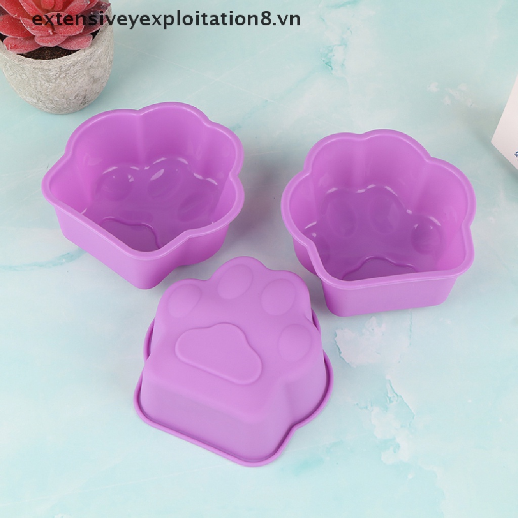 Khuôn Silicon Làm Bánh Hình Móng Vuốt Mèo 3 "8CM DIY