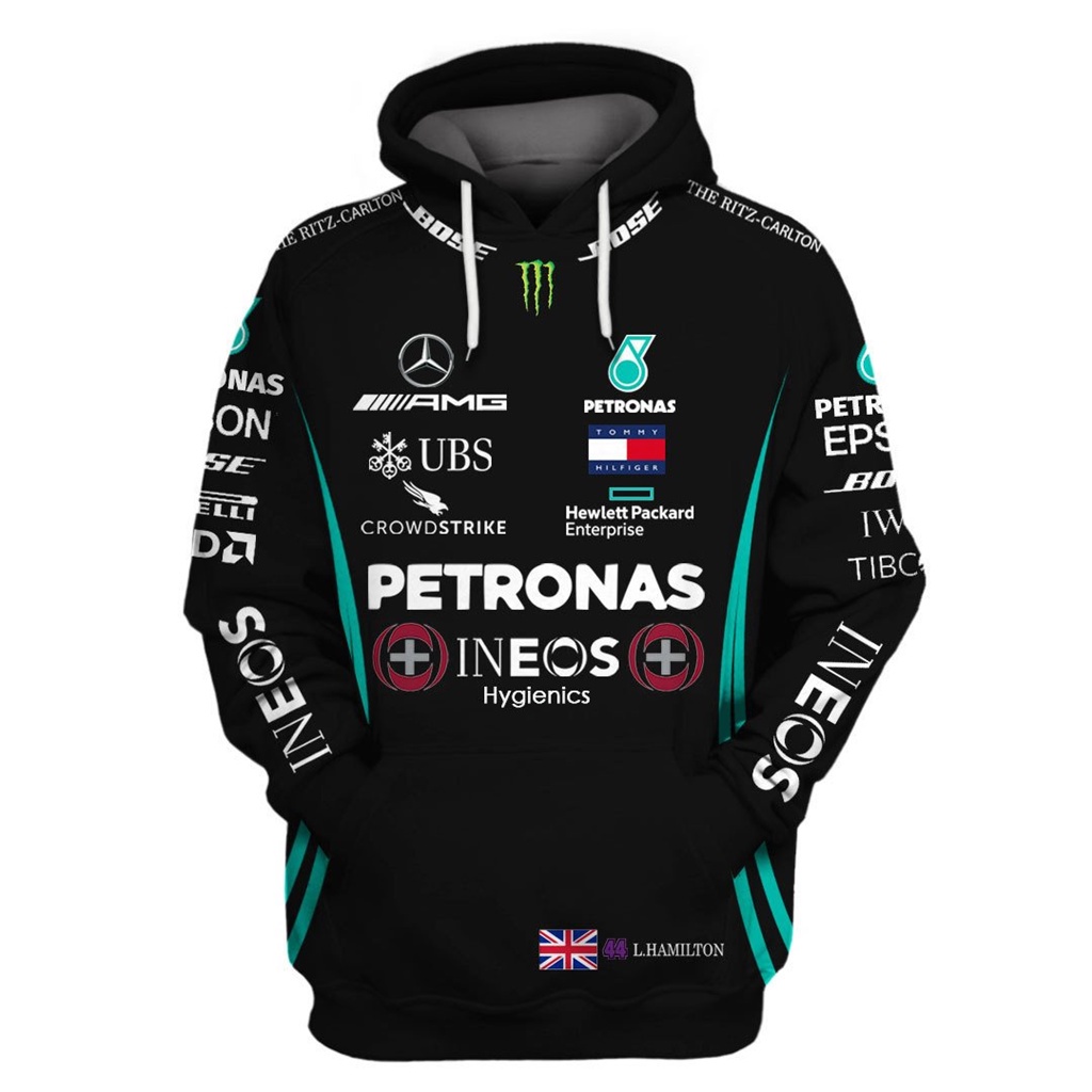 Áo Khoác Hoodie Ineos Pirelli Thời Trang Xuân Thu Cho Nam Và Nữ Mercedes AMG Petronas F1
