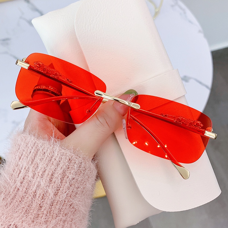 Kính Mát Gọng Vuông Nhỏ Chống Tia UV Phong Cách Âu Mỹ Thời Trang Mới Cho Nam Và Nữ