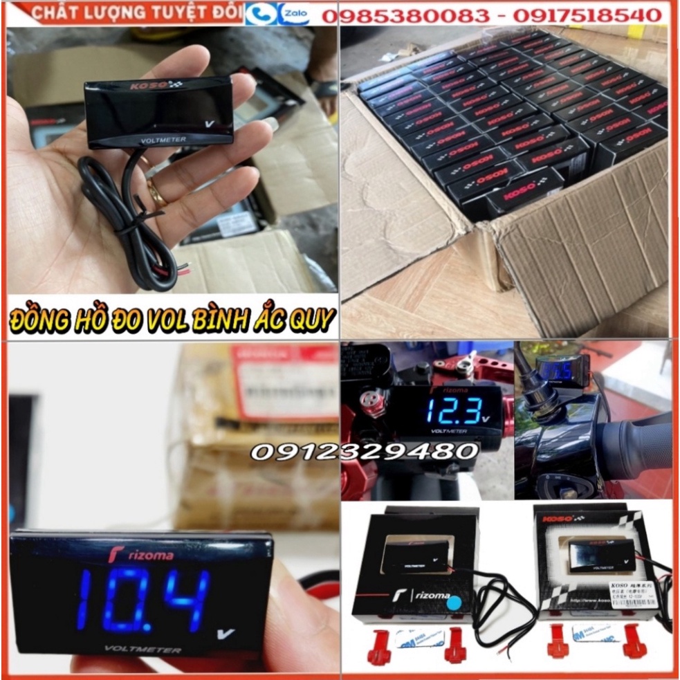 💥Đồng Hồ Đo Vol  Bình Ắc Quy Dùng Cho Nhiều Loại Xe 💥