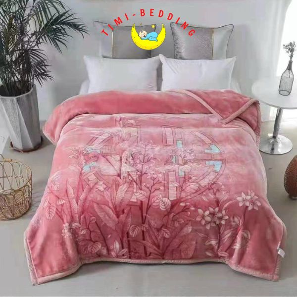 Chăn nhung tuyết cho người lớn ấm áp, sang trọng kích thước 2x2,3m, nặng 4kg - Timibedding