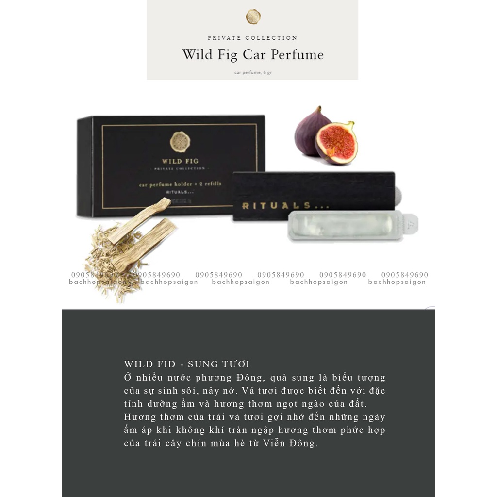 Sáp thơm xe hơi UK dòng cao cấp the rituals car perfumes