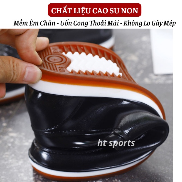 Giày lười, giày mọi nam HT Sports đi mưa chống nước tiện lợi, phong cách thời trang công sở