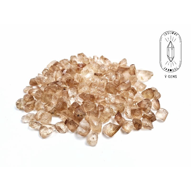 Đá Topaz chất liệu đá thô tự nhiên không mài dũa có thể dùng cho chế tác, làm sản phẩm, sưu tầm, bói bài Tarot..
