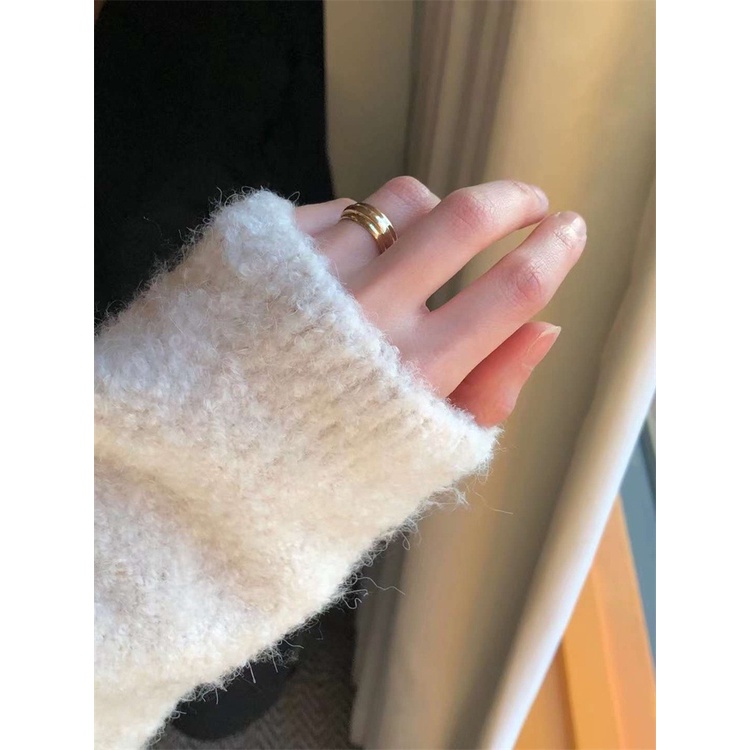 Áo Sweater Tay Dài Cổ Tròn Màu Trơn Phong Cách Hàn Quốc Ounce 2022 Thời Trang Mùa Đông Cho Nữ