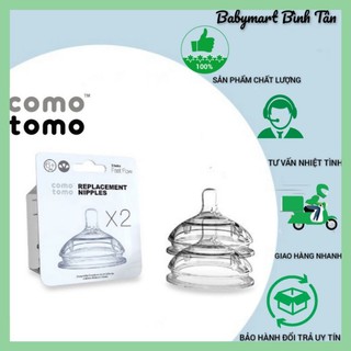 Núm ti bình sữa comotomo chính hãng, núm siêu mềm, mô phỏng giống ti mẹ nhất, đủ size1/2/3 và y cut, có bán lẻ 1 núm