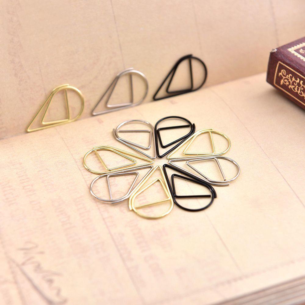 Augustina Bookmark Kim Loại Mini Kẹp Đánh Dấu Trang Sách Hình Giọt Nước Sáng Tạo Dùng Trong Văn Phòng