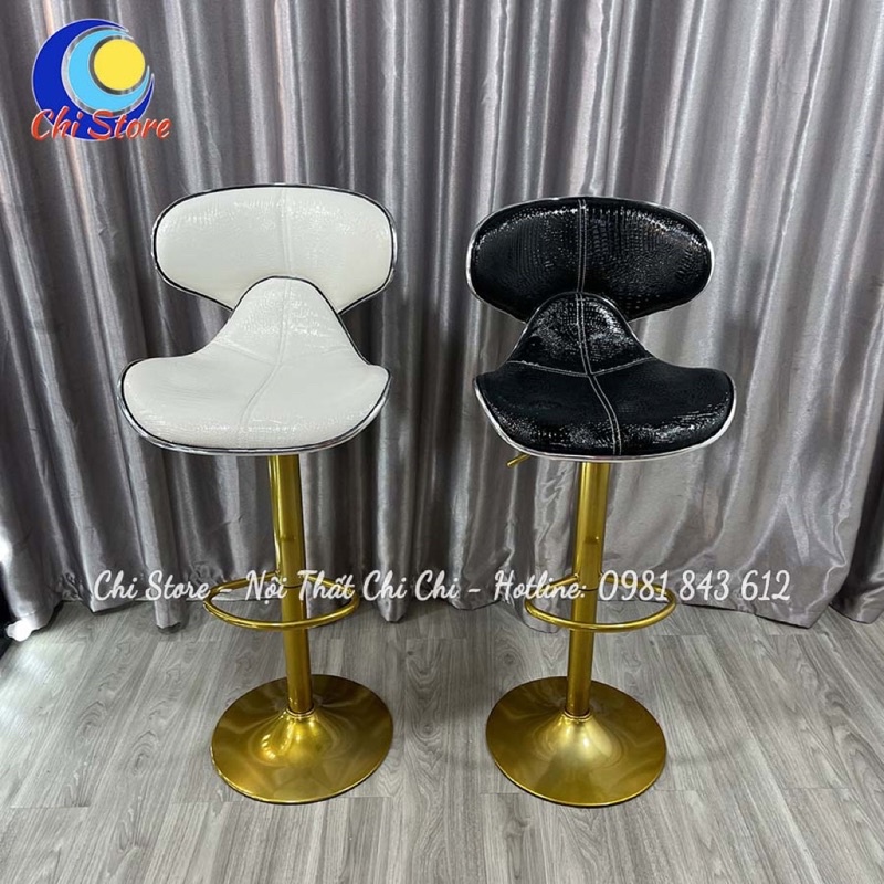 Ghế Trang Điểm Xoay, Ghế Makeup Giá Rẻ Bọc Da Cao Cấp Chân Vàng Sang Chảnh