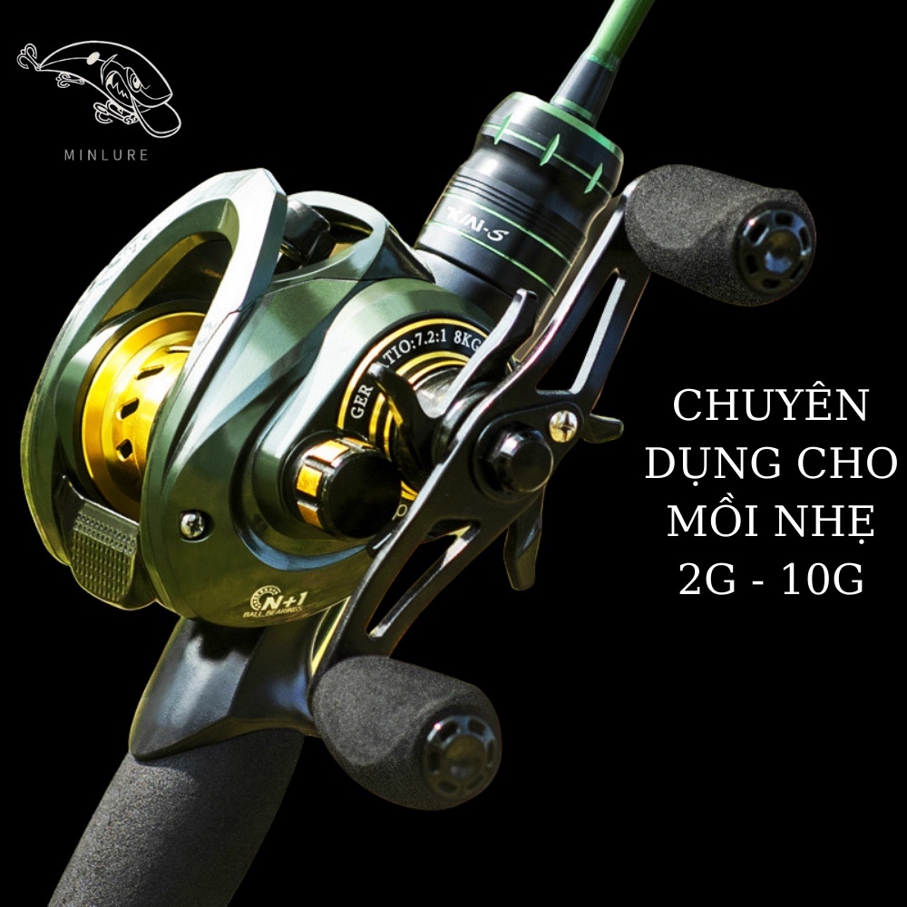 Máy ngang chuyên câu lure mồi nhẹ 2-10g Takumi WK1000 spool nông ném xa thích hợp câu lure suối câu lure cá lóc cá chẽm