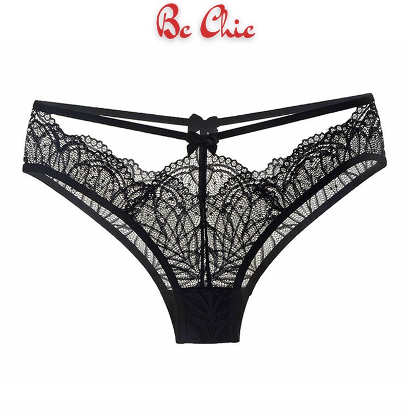 Quần Lót Nữ, Quần Lót Ren Mỏng Sexy Phối Dây Cạp Q404