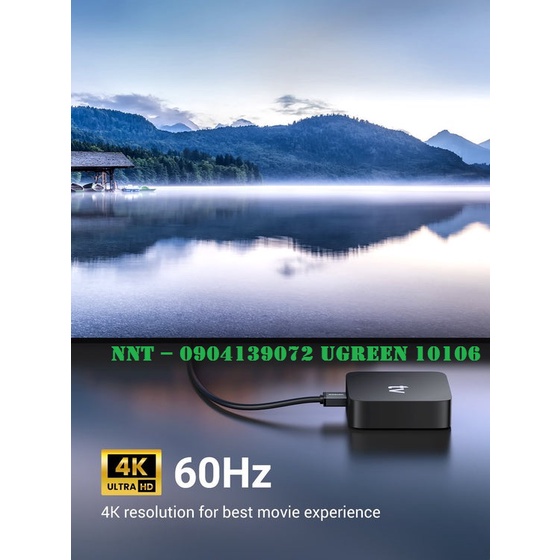 Cáp HDMI 2.0 Tròn Dẻo Hỗ Trợ 4K Ugreen HD104 Chính Hãng bh 18 tháng 1 đổi 1