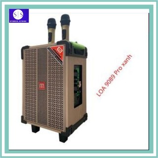 Loa kéo malata m+9089 pro đen . loa kéo công suất lớn tặng kèm 2 micro không dây
