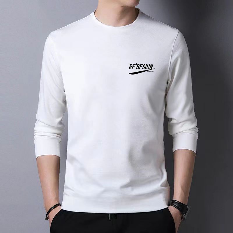 Áo Thun Tay Dài Cổ Tròn Dáng Ôm In Họa Tiết Thời Trang Xuân Thu Cho Nam